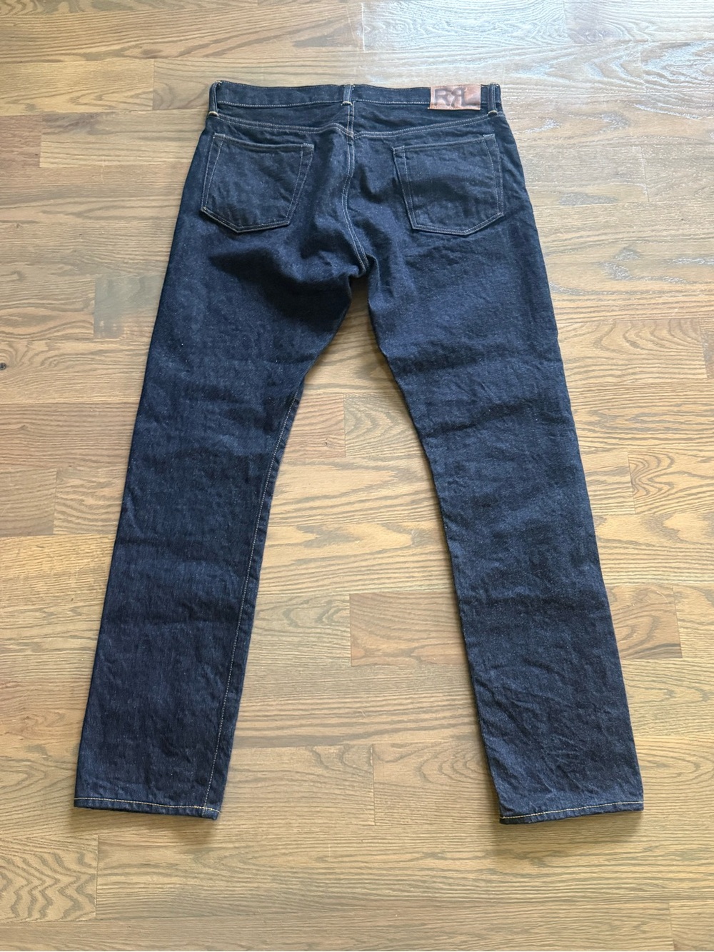 RRL Double RL Jeans Men’s Size 36x32 Japan Woven Selvedge Denim High Slim
